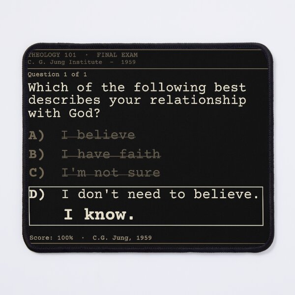 Item preview, Quote "I Know" by Carl Jung designed and sold by Will-to-Power.