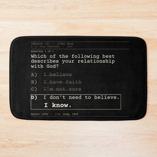 Item preview, Quote "I Know" by Carl Jung designed and sold by Will-to-Power.