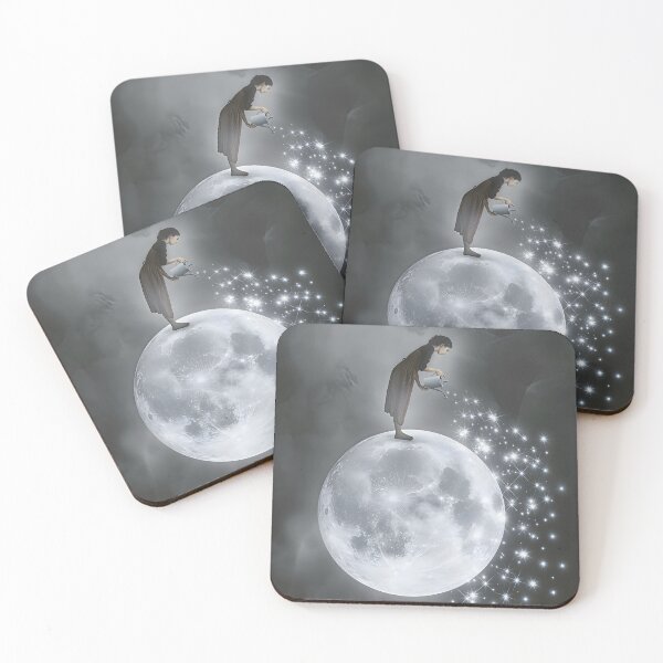 Item preview, Woman Watering Stars In Moonlight designed and sold by Kicor.