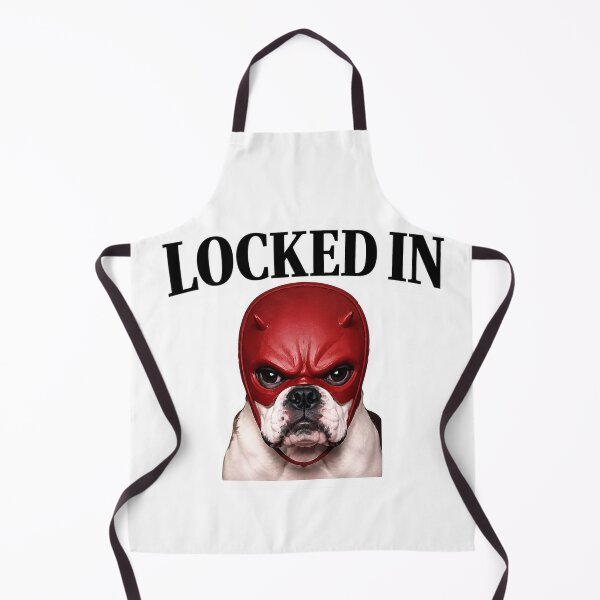 Item preview, Locked In Funny Bulldog Red Superhero Mask designed and sold by Digistore1221.