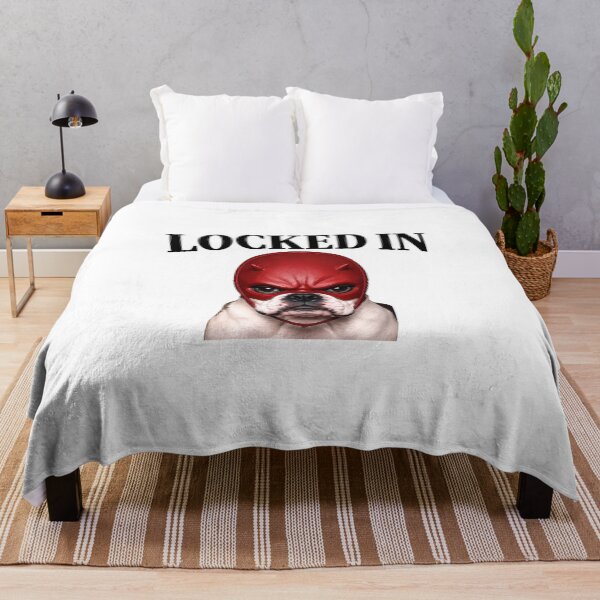 Item preview, Locked In Funny Bulldog Red Superhero Mask designed and sold by Digistore1221.