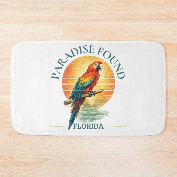 Item preview, Paradise found tropical Beach Scarlet macaw at Sunset Paradise in Florida Parrot  designed and sold by piketo.