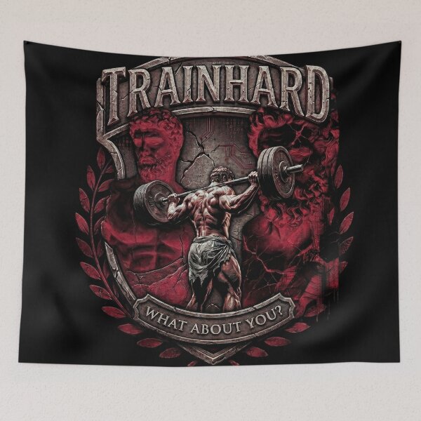 Item preview, TrainHard Legacy Crest – Warrior of Strength designed and sold by TrainHardCo.