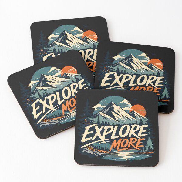 Item preview, Explore More Mountain Adventure Nature Design designed and sold by CreativeMindsetLab.