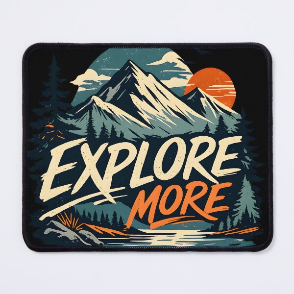 Item preview, Explore More Mountain Adventure Nature Design designed and sold by CreativeMindsetLab.
