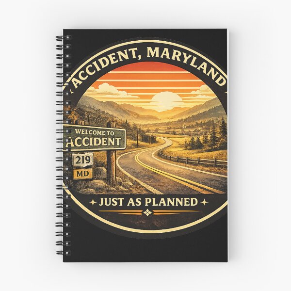 Item preview, Accident, Maryland Retro Road Trip Shirt – Just As Planned Vintage Travel Badge designed and sold by Laughprints.