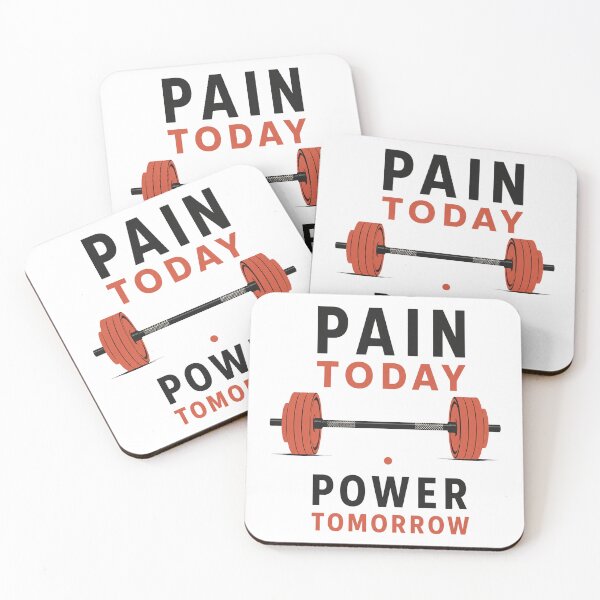 Item preview, Pain Today Power Tomorrow Gym Motivation Barbell designed and sold by Digistore1221.