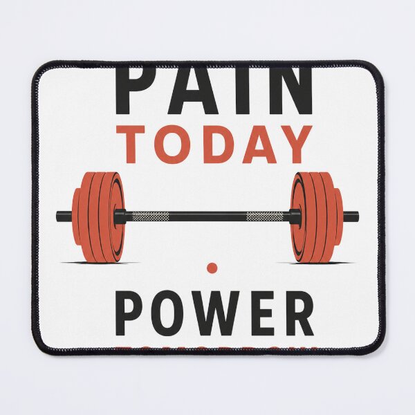 Item preview, Pain Today Power Tomorrow Gym Motivation Barbell designed and sold by Digistore1221.