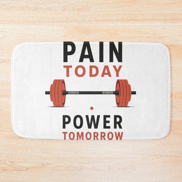 Item preview, Pain Today Power Tomorrow Gym Motivation Barbell designed and sold by Digistore1221.