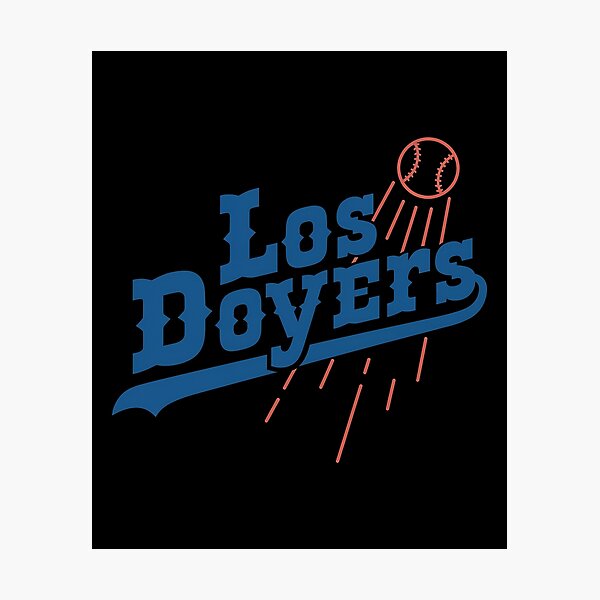 Item preview, Los Doyers Script Retro Ball Fan Look designed and sold by MiniStars9897.