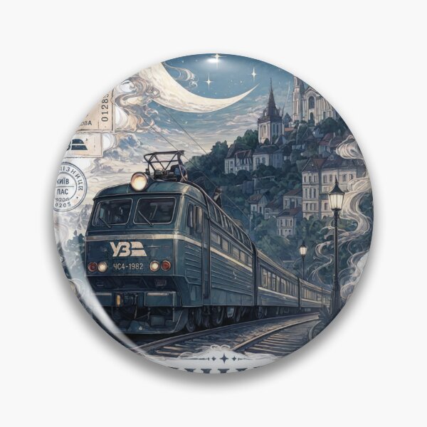 Item preview,  Ukrainian Night Train Travel Poster designed and sold by Nexis808.