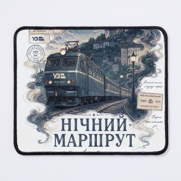 Item preview, Ukrainian Night Train Travel Poster designed and sold by Nexis808.