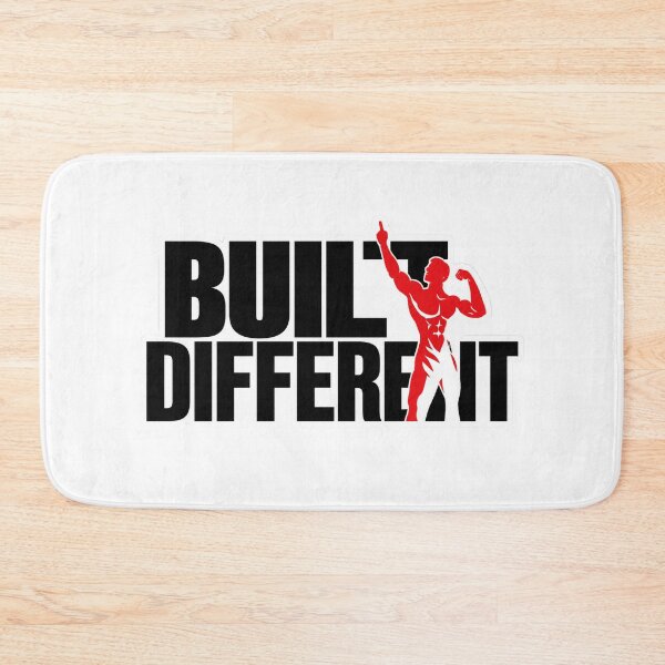 Item preview, Built Different Gym Motivation Aesthetic Red Silhouette designed and sold by Digistore1221.
