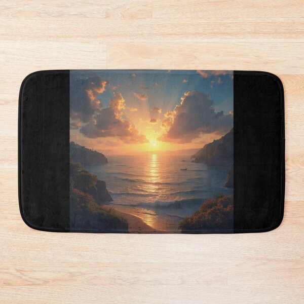 Item preview, Golden Sunrise Over Coastal Cliffs (#0301G001) designed and sold by SarVonne Serenity Moments.