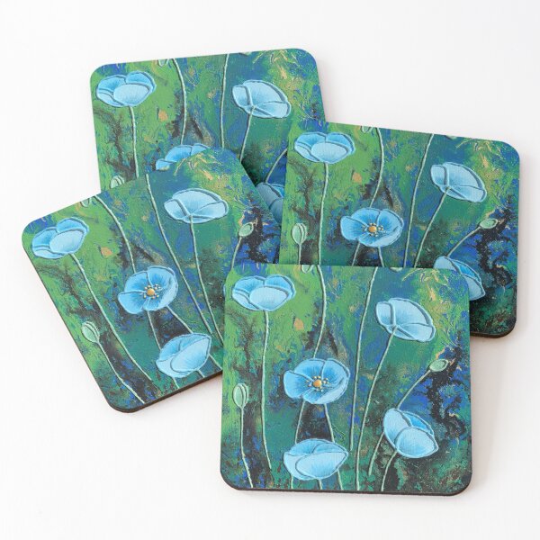Item preview, Blue Poppies designed and sold by ikat1908.