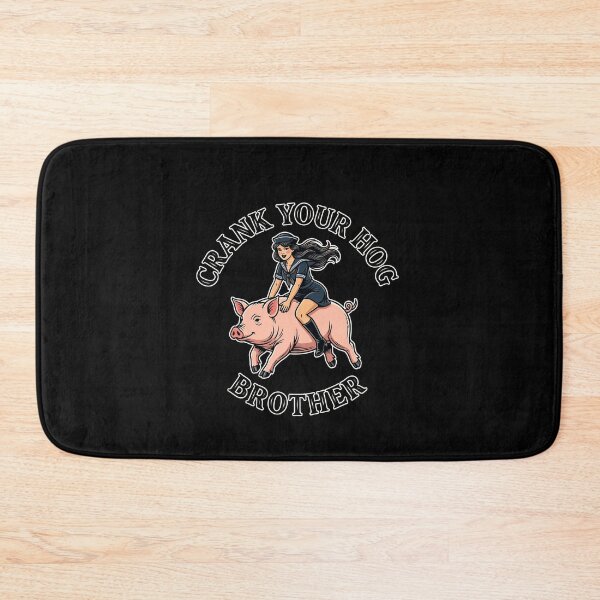 Item preview, Funny Vintage Pig Rider Crank Your Hog Brother designed and sold by elderberry.