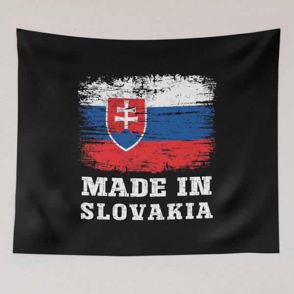 Item preview, Distressed Made in Slovakia Flag designed and sold by Dmetalx Art Apparel.