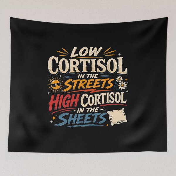 Item preview, Funny Low Cortisol Streets High Cortisol Sheets designed and sold by elderberry.