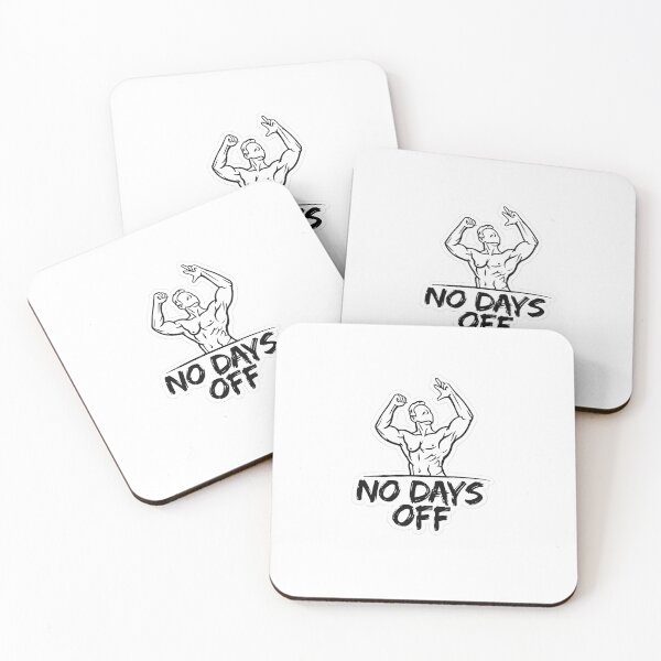 Item preview, No Days Off Gym Motivation Bodybuilder Line Art designed and sold by Digistore1221.