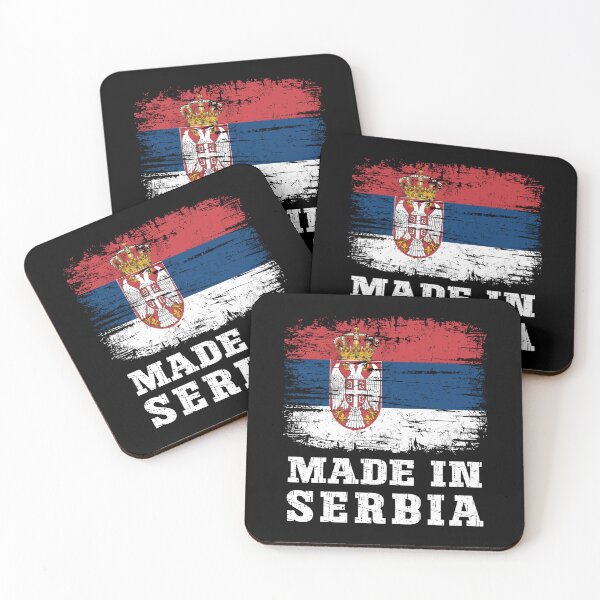 Item preview, Distressed Made in Serbia Flag designed and sold by Dmetalx Art Apparel.