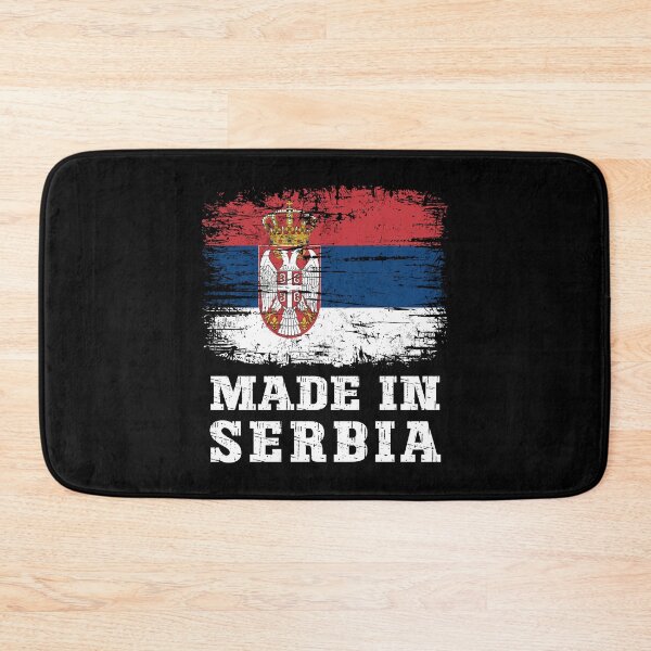 Item preview, Distressed Made in Serbia Flag designed and sold by Dmetalx Art Apparel.