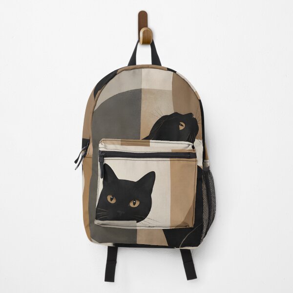 Item preview, Black Cats Geometric Minimalist Wall Art designed and sold by BloomOfDesign.