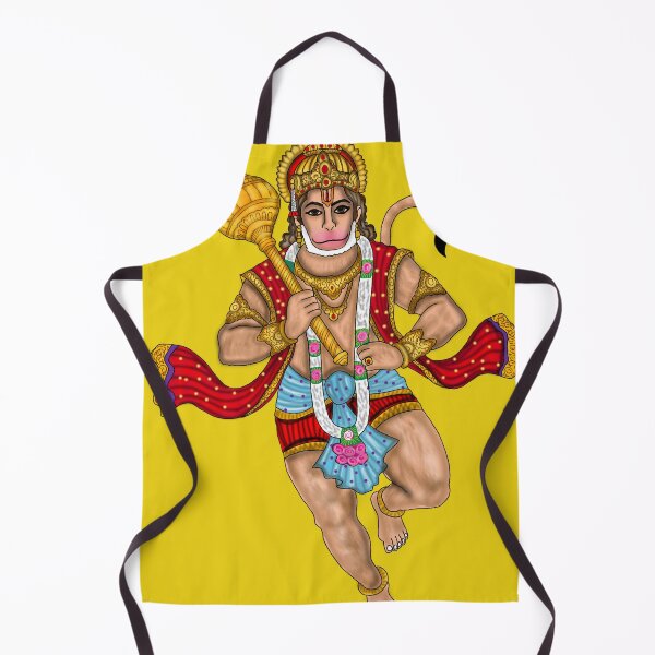 Item preview, Lord Hanuman Artwork | Sacred Hindu Digital Painting of Bajrangbali designed and sold by Harshit_Digital_Arts.