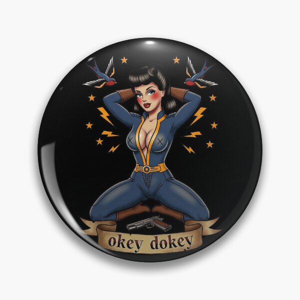 Item preview, Nuclear Age Retro Pin-up Girl designed and sold by Fictional Ink Society.