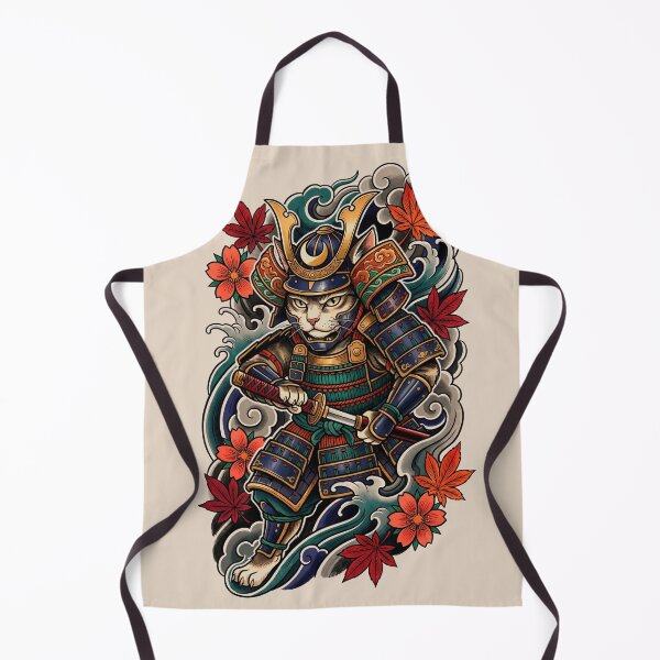Item preview, Samurai Feline Guardian designed and sold by Irezumiya.