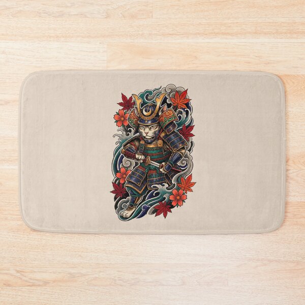 Item preview, Samurai Feline Guardian designed and sold by Irezumiya.