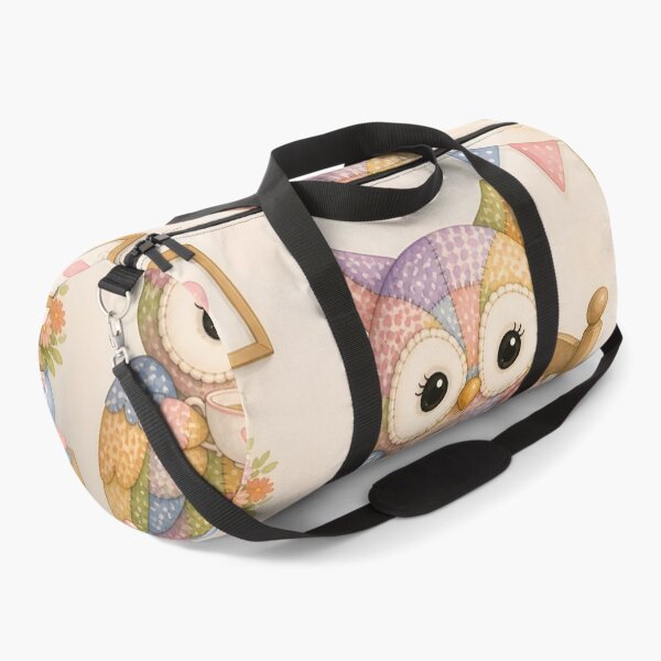 Item preview, Patchwork Owl Tea Party designed and sold by Shelley Loewnau-Jones Studio.