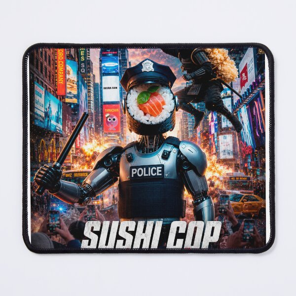 Item preview, Sushi Cop The Movie: The Tempura Ninja Appears — Friend or Foe? designed and sold by Japan Cyberpunk Universe & Surreal Characters.