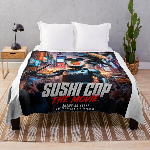Item preview, Sushi Cop The Movie: The Tempura Ninja Appears — Friend or Foe? designed and sold by Japan Cyberpunk Universe & Surreal Characters.