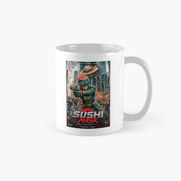 Item preview, Sushi Mask The Movie: Invasion of the Sushi UFOs designed and sold by Japan Cyberpunk Universe & Surreal Characters.