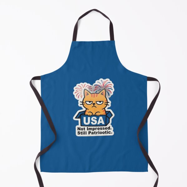 Item preview, Not Impressed Still Patriotic Grumpy Cat USA 4th of July Funny Design designed and sold by BooDesignStudio.
