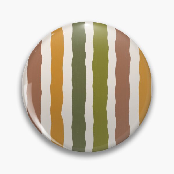 Item preview, Retro Wavy Hand Drawn Earth Tone Stripes Pattern designed and sold by SweetLilith.