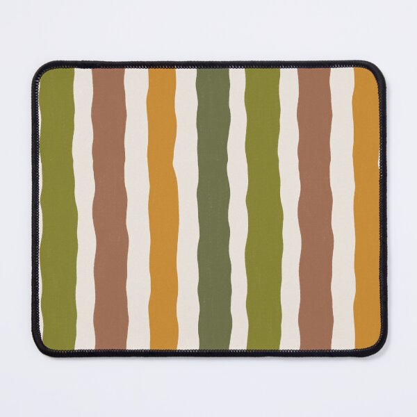 Item preview, Retro Wavy Hand Drawn Earth Tone Stripes Pattern designed and sold by SweetLilith.