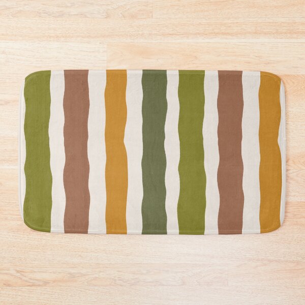 Item preview, Retro Wavy Hand Drawn Earth Tone Stripes Pattern designed and sold by SweetLilith.