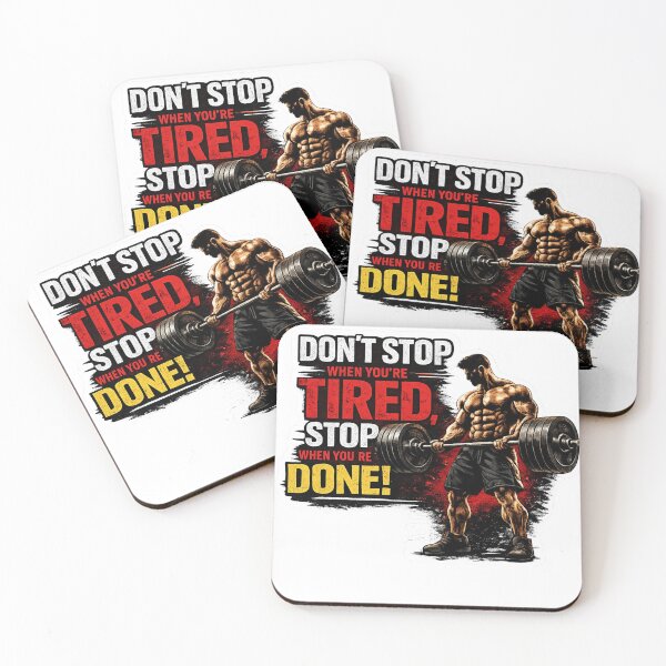Item preview, Dont Stop When Youre Tired Gym Motivation Graphic designed and sold by Digistore1221.