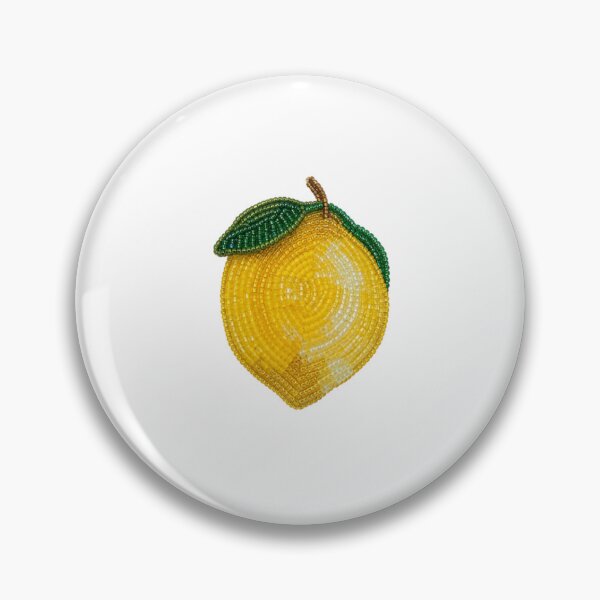 Item preview, Bead Embroidered Lemon designed and sold by Buckeye Collective.