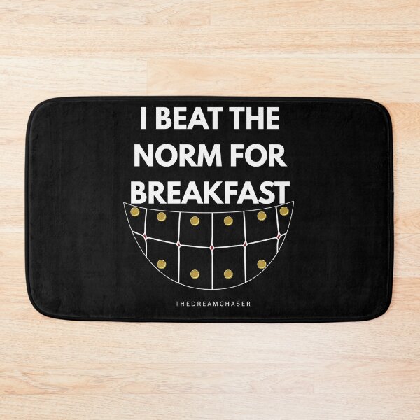 Item preview, I Beat The Norm For Breakfast - Grillz Smile Motivational T-Shirt Dark Edition designed and sold by THEDREAMCHASER.