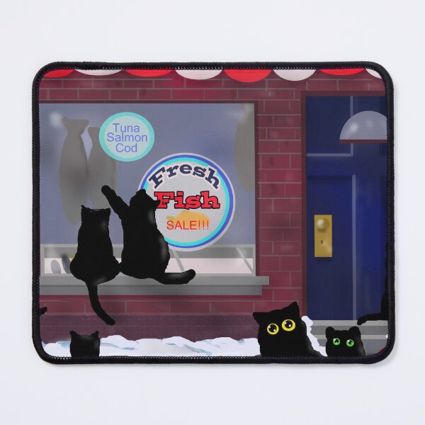 Item preview, Fish Market Cats designed and sold by Pioneer Spirit Market.