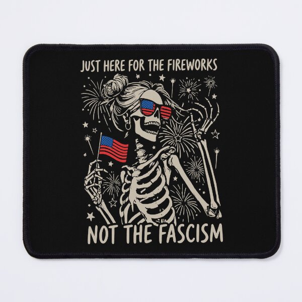 Item preview, Just Here For The Fireworks, Anti Fascist July 4th Shirt, Feminist Patriotic designed and sold by To101ARt.