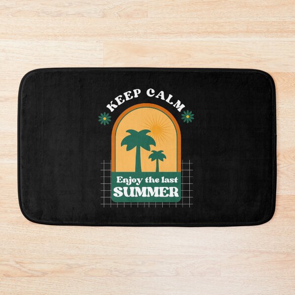 Item preview, Keep Calm Enjoy The Last Summer Retro Palm Tree Sunset designed and sold by THE_OPULENCE.