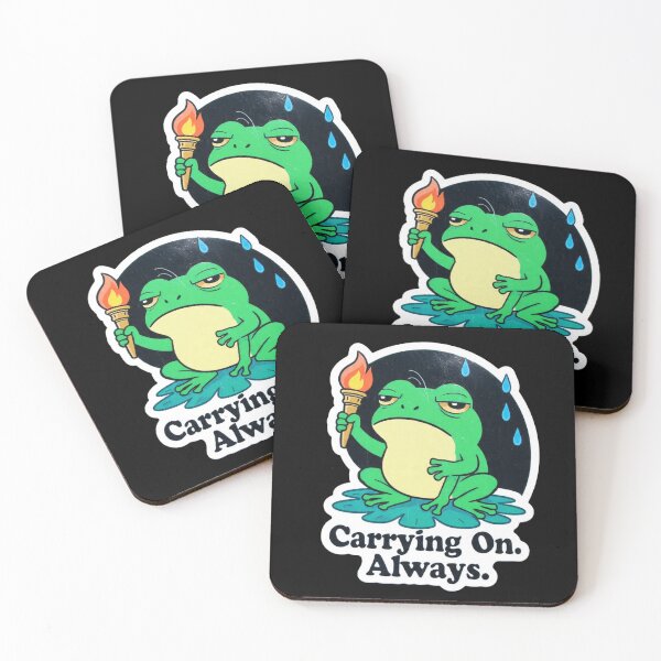 Item preview, Carrying On Always Frog Torch Dark Humor Funny Design designed and sold by BooDesignStudio.