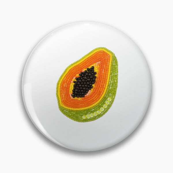 Item preview, Bead Embroidered Papaya designed and sold by Buckeye Collective.