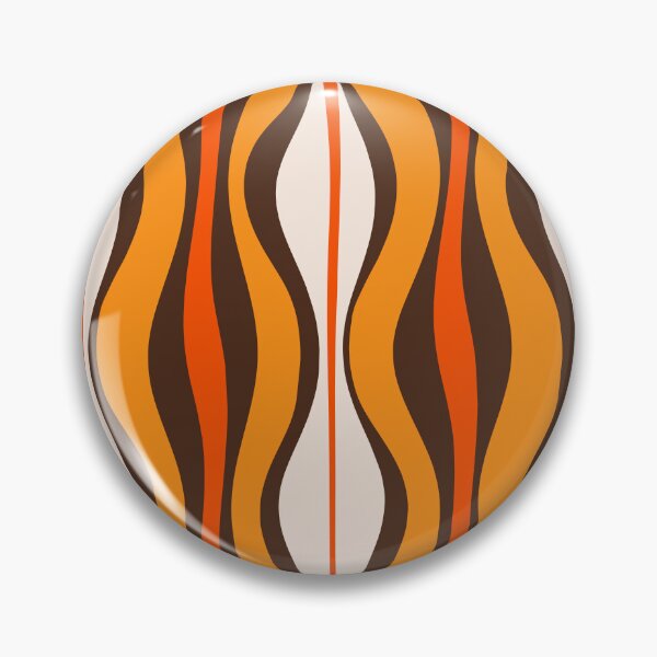 Item preview, Mid Century Modern Abstract Hourglass Pattern in Retro 70s Orange and Brown designed and sold by kierkegaard.