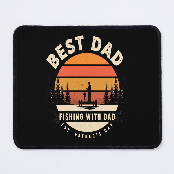 Item preview, Best Dad Fishing With Dad | Father's Day Fishing | Vintage Sunset Angle designed and sold by InspiredCreatives.