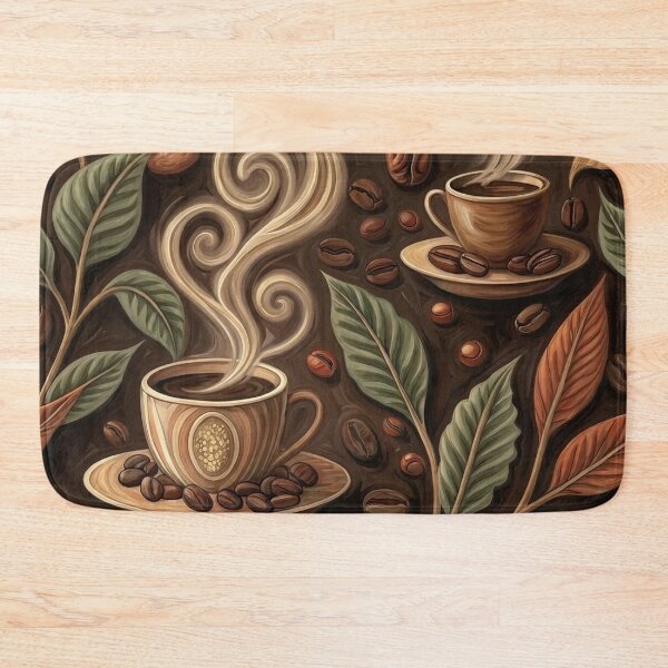 Item preview, Coffee Steamy Dark Roast Pattern designed and sold by Eclectic Monkey.