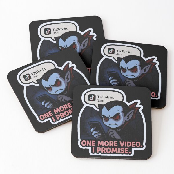 Item preview, One More Video I Promise Vampire TikTok 3AM Funny Design designed and sold by BooDesignStudio.
